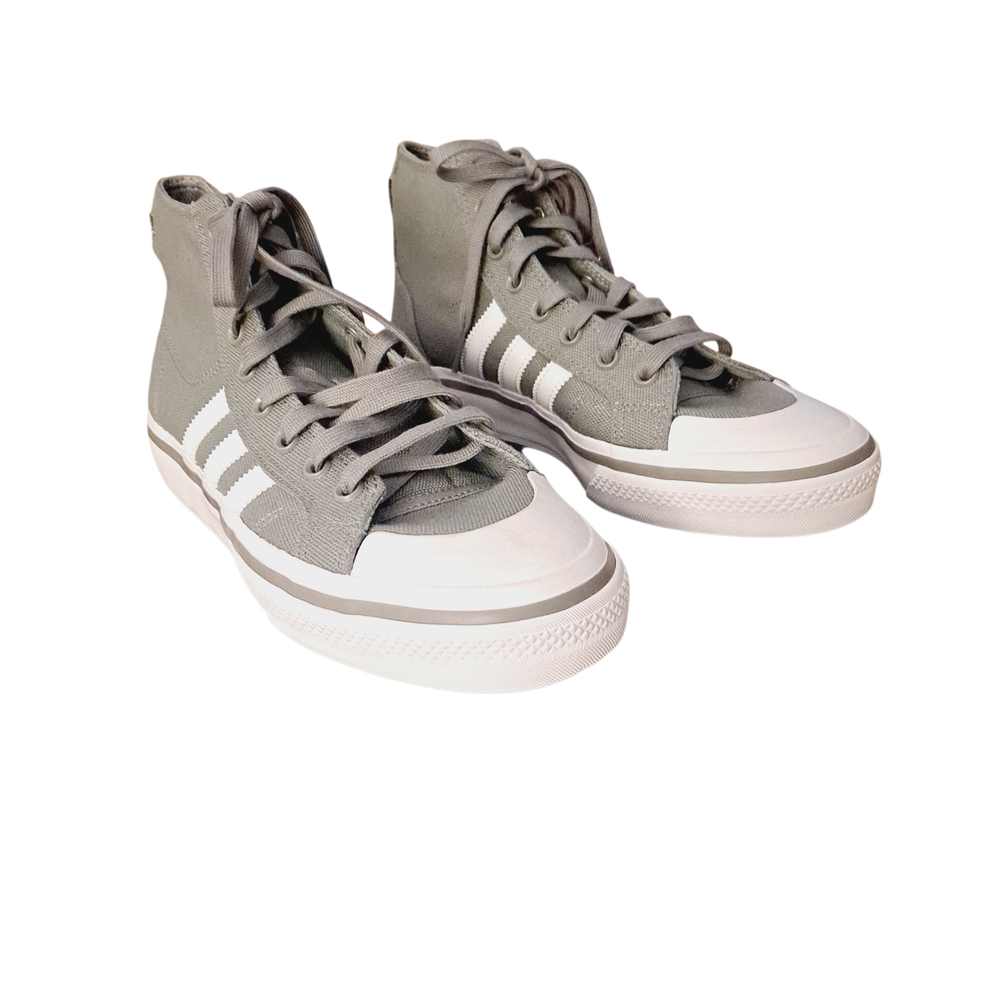 Adidas Gray High-Top Sneakers